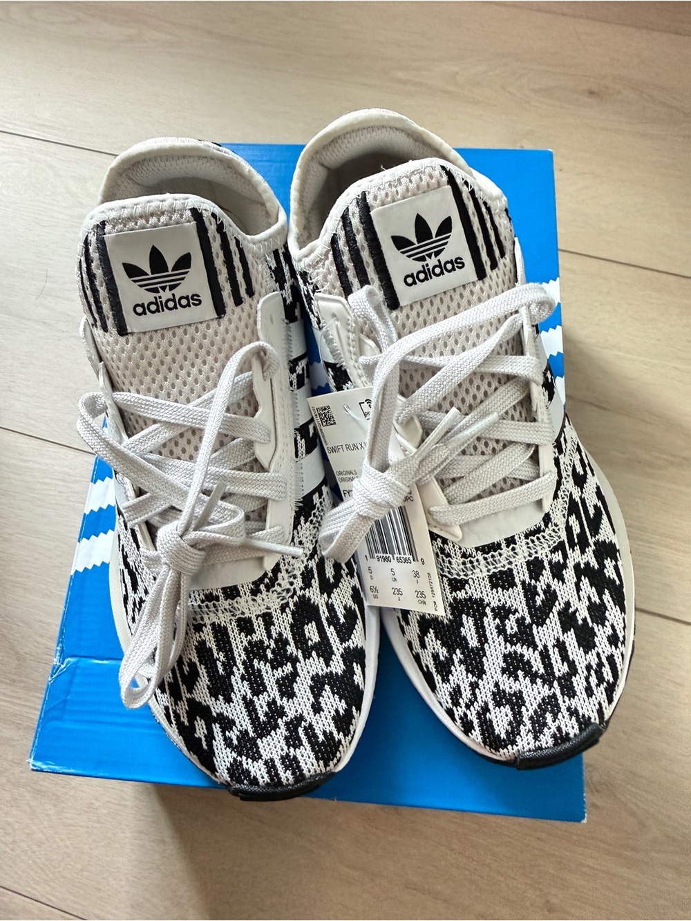 Brand New adidas Swift Run X Leopard Size 6.5